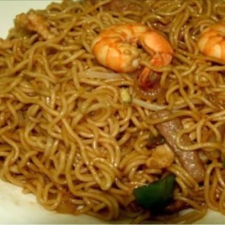 Tallarines a la plancha