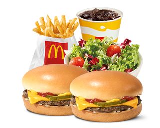 Dva Cheeseburgera  Combo obrok