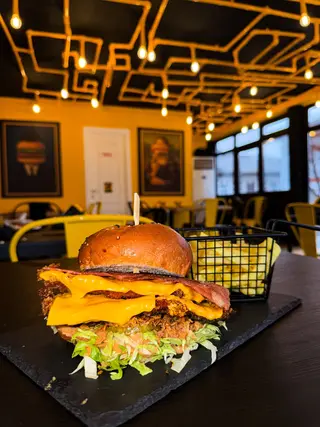 Double Golden Chick burger
