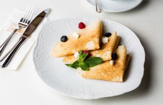 Млинці з сиром і Ванільним соусом (270г)