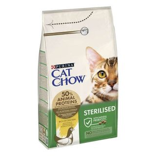 Purina Cat Chow Sterilised - Сухий корм для стерилізованих котів з куркою
