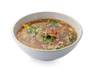 Суп с рваной говядиной