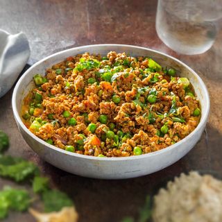 Plato De Carne Picada Con Guisantes