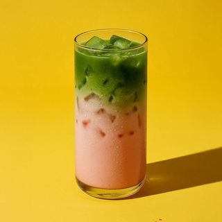 Iced Strawberry Matcha Latte 