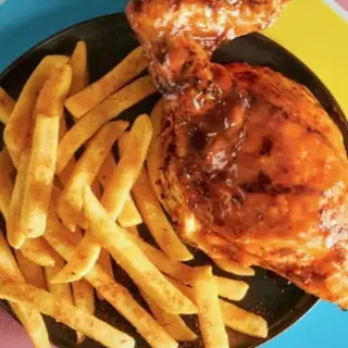Menú 1/4 pollo a la parrilla