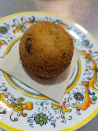 Arancino ai spinaci