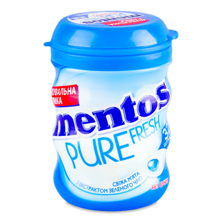 Гумка жувальна Mentos Pure fresh «Свіжа м'ята» (56г)