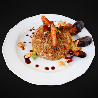 Arroz chaufa de mariscos