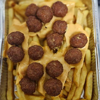 Patate, polpettine, cheddar - piccola