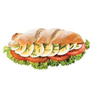 Buława z jajkiem i pomidorem