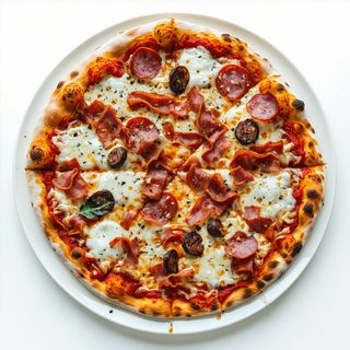 Pizza Quattro Carni mica