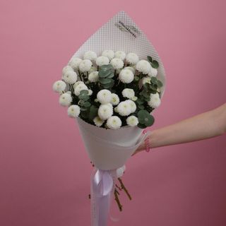 Хризантема біла 5 гілок 