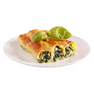 Cannelloni De Queso Ricotta Y Espinacas