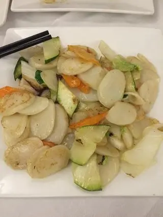 Gnocchi di riso con verdure carne
