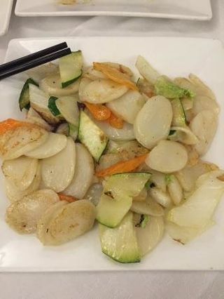 Gnocchi di riso con verdure carne