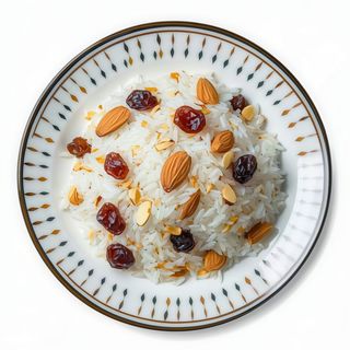 Arroz con almendras y pasas