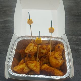 Pinchos amarillos de cerdo