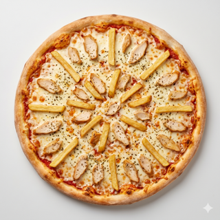 Pizza De Pollo Con Patatas Fritas (30 Cm.)