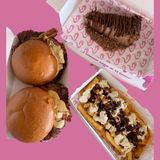 COMBO PARA 2: ENTRANTE, 2 BURGERS Y POSTRE