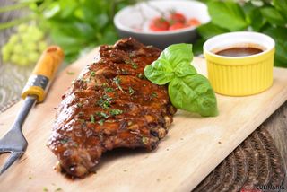 Costelinha C/ Batata Frita, arroz e Salada