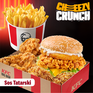 Cheezy Crunch Burger Tatarski Big Box XL