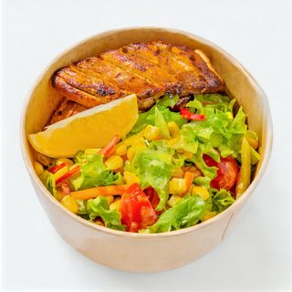 ქათამი გრილზე ბოსტნეულით