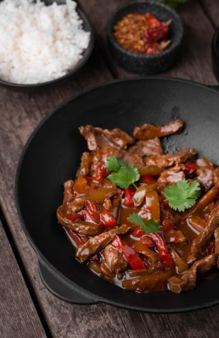 Ljuta teletina sečuanski - velika porcija