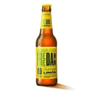 Free Damm Limón Cerveza 0,0 con limón Botella 33cl