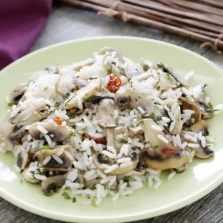 Arroz Basmati con Champiñones