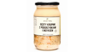 Gęsty krupnik z podgrzybkami i indyczka 900 ml