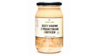 Gęsty krupnik z podgrzybkami i indyczka 900 ml