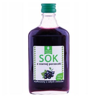 Sok z czarnej porzeczki 100% wytłaczany z całych owoców 200ml Zielona tłocznia