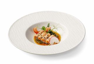 79. Carpaccio sake flambè - 6 pezzi