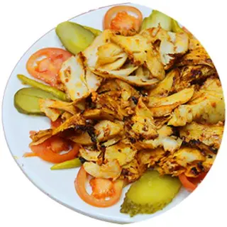 Shawarma en plato solo carne