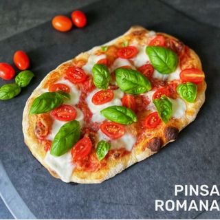 Pinsa Jamón Dulce & Champiñones