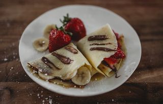 Crepes con Nutella e frutta fresca