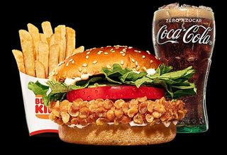 Menu hamburguesa crispy+ patatas +refresco
