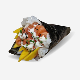 Salmon,Mango,philadalfia Temaki.