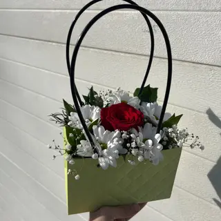 Torbica mix boje, Ruža i Margareta mix boje