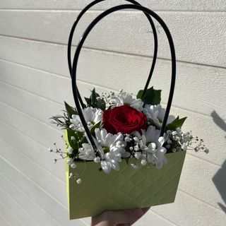 Torbica mix boje, Ruža i Margareta mix boje