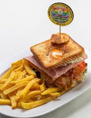 Sándwich mixto con patatas