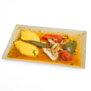 Saramura de salau cu mamaliga