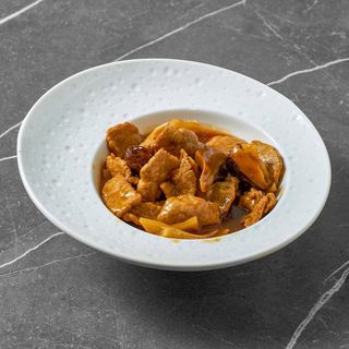 Vitello bambù funghi