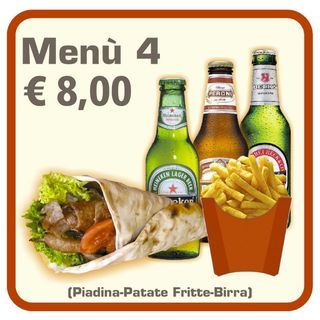 Menù piadina kebab Birra