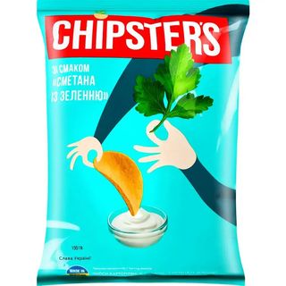 Czipsy Chipsters O Smaku Śmietany Z Ziołami 60g