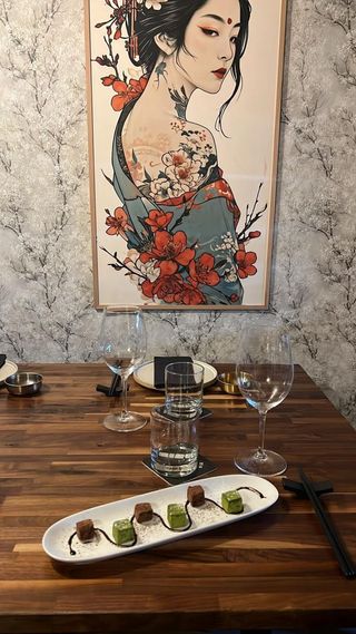 Trufas de chocolate y té verde