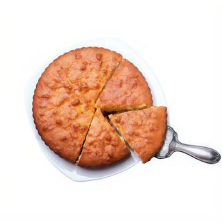 Tarta de queso con mermelada de fresa