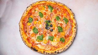 Amatriciana pizza 