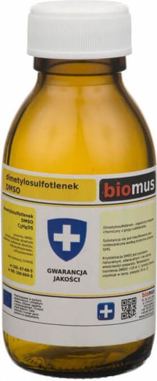 Dimetylosulfotlenek DMSO butelka szklana 100g BIOMUS