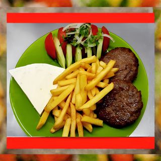 ლანჩი 2 კატლეტით